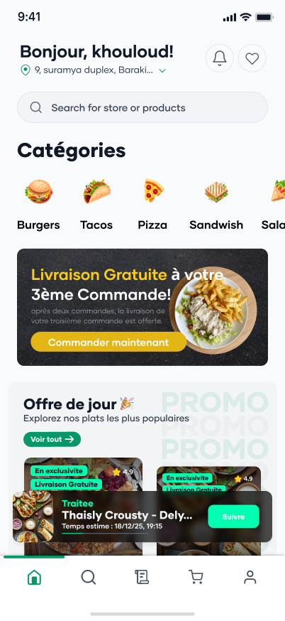 Capture d'??cran de l'application Tawssil